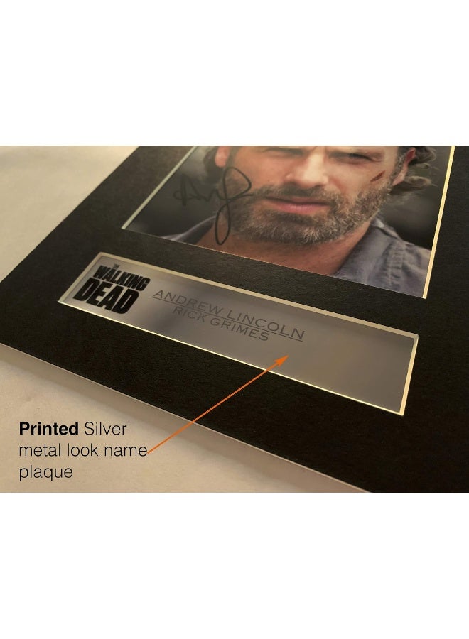 iconic pics Norman Reedus Daryl Dixon and Andrew Lincoln Rick Grimes Signed Mounted Photo Display Walking Dead - Image 3