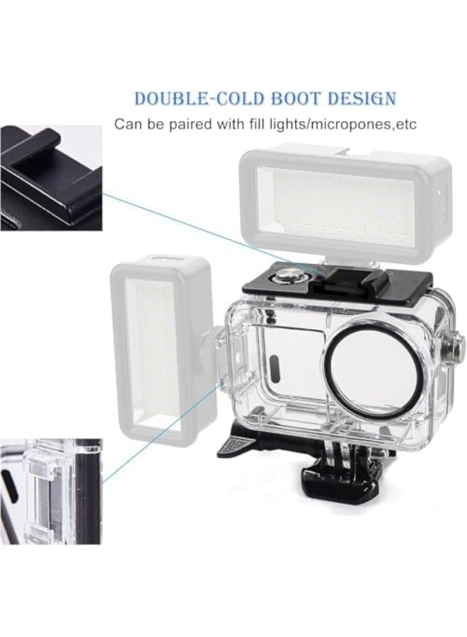 Waterproof Case for DJI Osmo Action 5 Pro / 4/3, 3 Pack Dive Filters, 196FT / 60M Underwater Protective Housing Dive Kit, Professional Action Camera Dive Accessory - Image 3