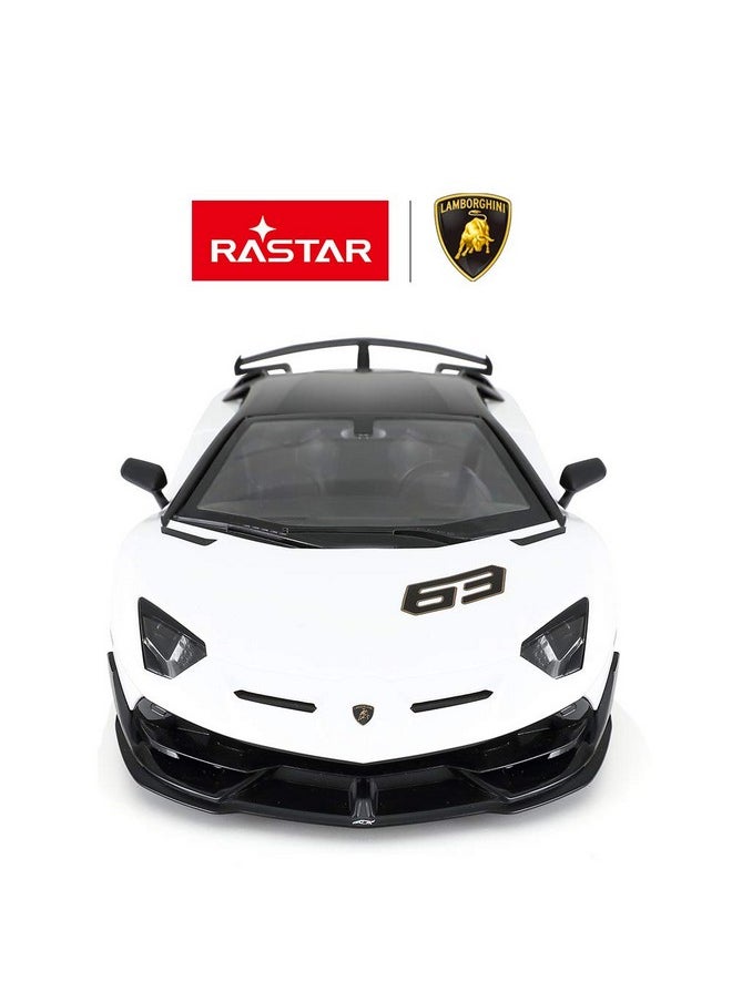 RASTAR Toy Lamborghini Car 1:14 Lamborghini Aventador Svj Remote Control Model Car Super Rc Sport Racing Car For Kids Boys Gifts 2.4Ghz / White  - Image 3