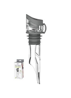 Tilt Mini Variable Wine Aerator Pourer Spout Reusable Wine Stopper For Wine Bottles Gray