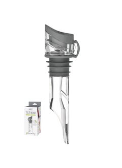 Host Tilt Mini Variable Wine Aerator Pourer Spout Reusable Wine Stopper For Wine Bottles Gray  - Image 2