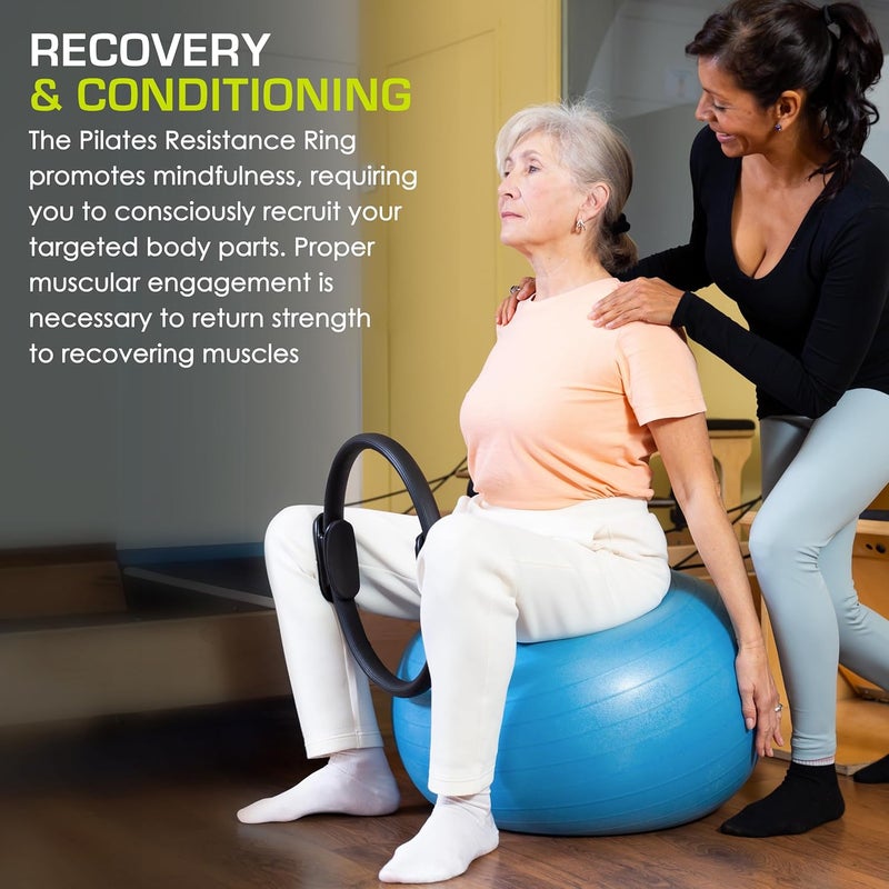 Prosource Fit Resistance Ring enhances Pilates Workouts with Light Resistance to Help Tone and Strengthen Your Entire core and Body - Image 4