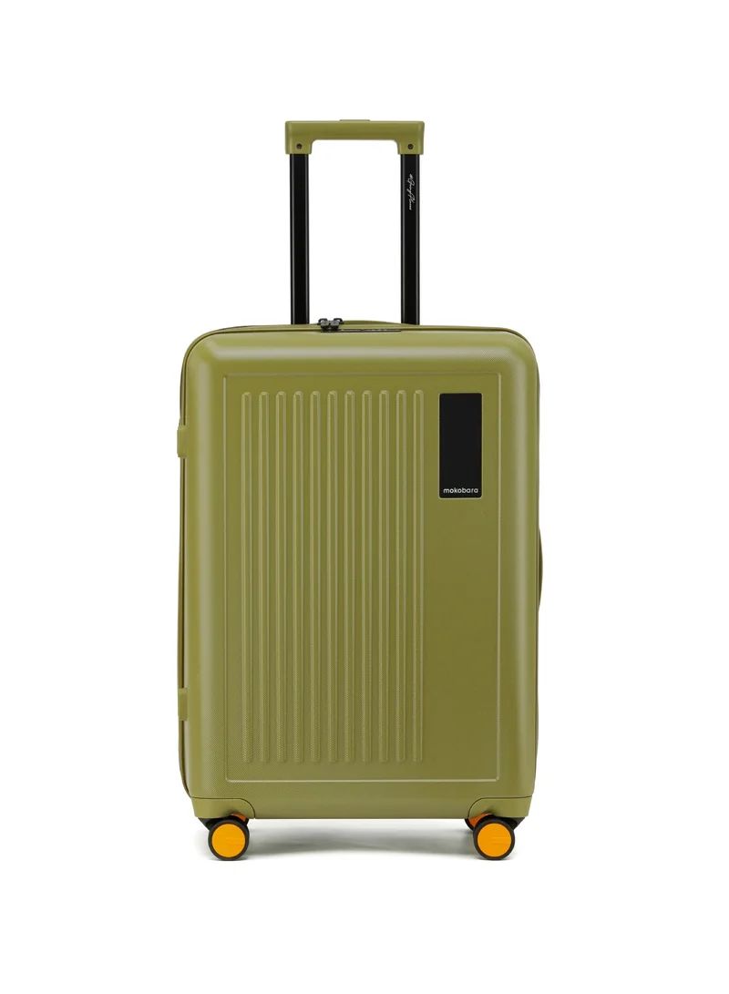 Mokobara The Transit Check-In Luggage - Polycarbonate Material | So Matcha 2.0, Green