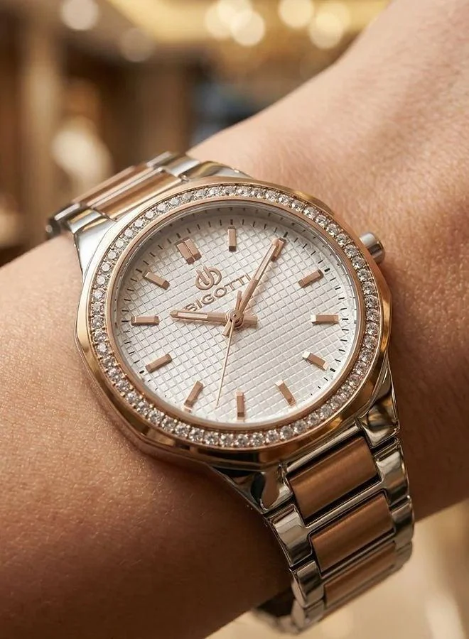 BIGOTTI Bigotti - Raffinato Women Watch | Stainless SteelBrass Case | Analog | Round Dial | Mineral Glass | Japanese Quartz | Water Resistant 30 Meters