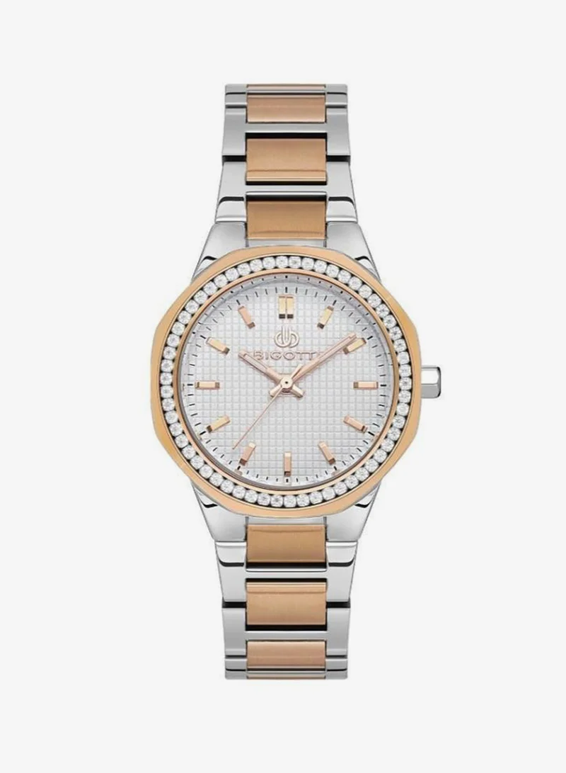 BIGOTTI Bigotti - Raffinato Women Watch | Stainless SteelBrass Case | Analog | Round Dial | Mineral Glass | Japanese Quartz | Water Resistant 30 Meters