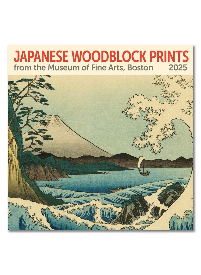 Ziga Media - Mfa, Boston, Japanese Woodblocks Wall Calendar 2025, Monthly January-December 12'' X 12" - Image 1