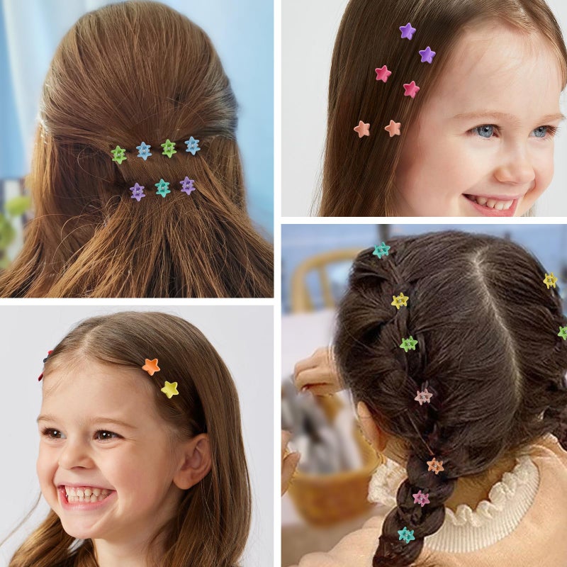 KANPRINCESS 70PCS Mini Claw Clips Small Hair Clips With Fancy Box Star Hair Accessories for Women, Girls, Kids - Colorful Gift Set (Star-SET9) - Image 5