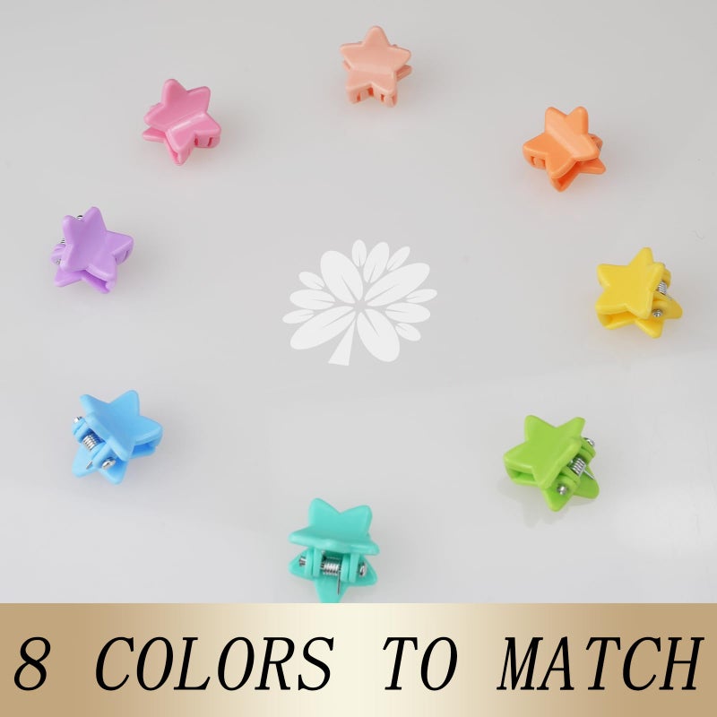 KANPRINCESS 70PCS Mini Claw Clips Small Hair Clips With Fancy Box Star Hair Accessories for Women, Girls, Kids - Colorful Gift Set (Star-SET9) - Image 4