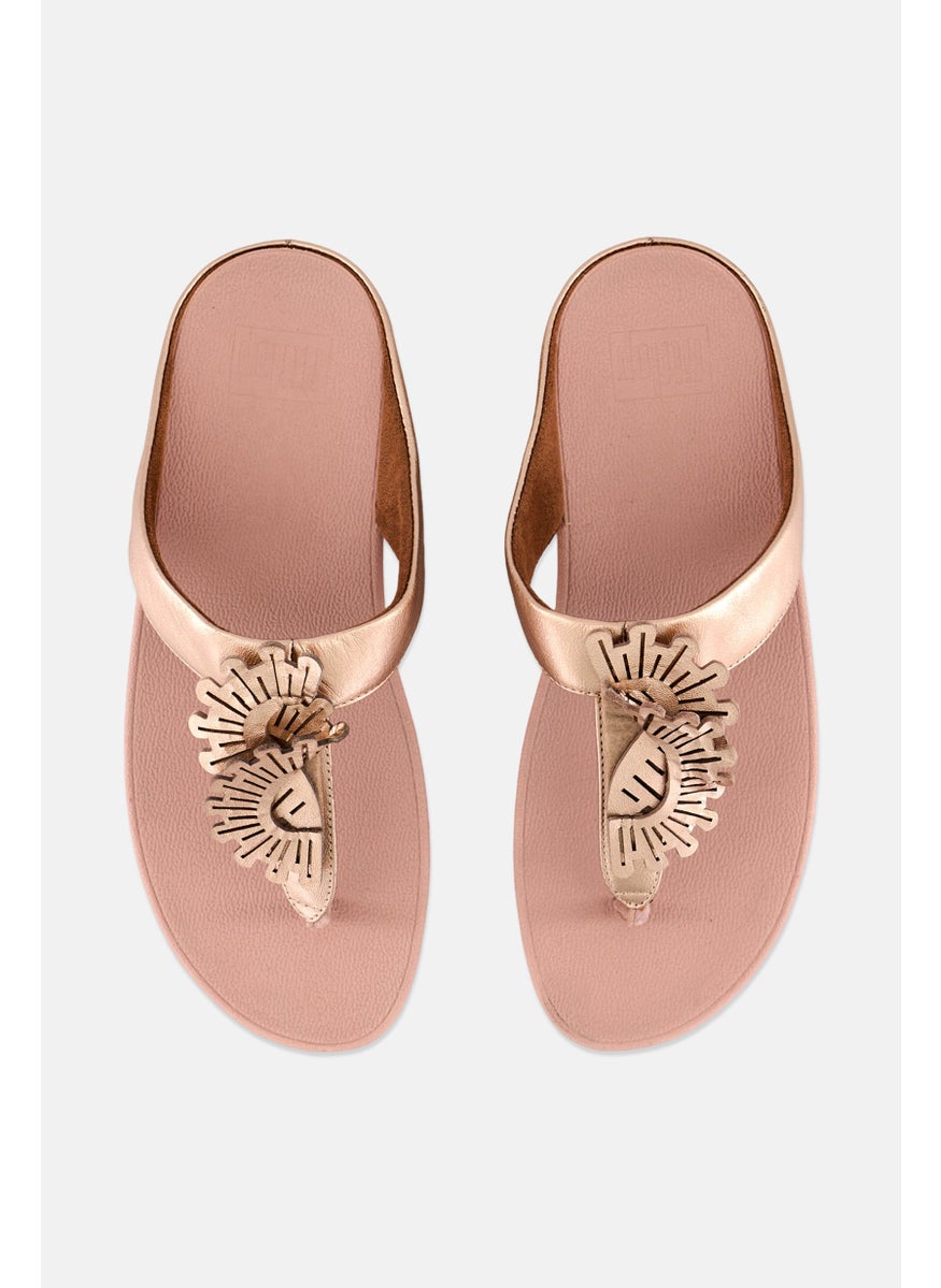 Women Fino Scallop Twist Slip On Sandals, Rose Gold - pzsku/Z93ACBA9A1BD0C414E45AZ/45/_/1737642985/6126ab38-a2bb-4696-80d0-5196b5638ad1