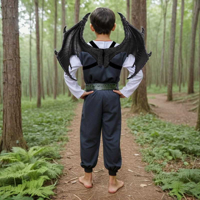 Himine Dragon Wings Props Cosplay Wings (Black) - Image 5