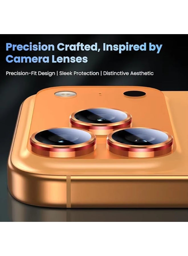 ZXING Upgraded Electroplated Sapphire AF Film Camera Lens Protector for iPhone 17 Pro Max Silver High Scratch Resistant Stain Resistant HD Clarity Precision Fit Design - Image 3