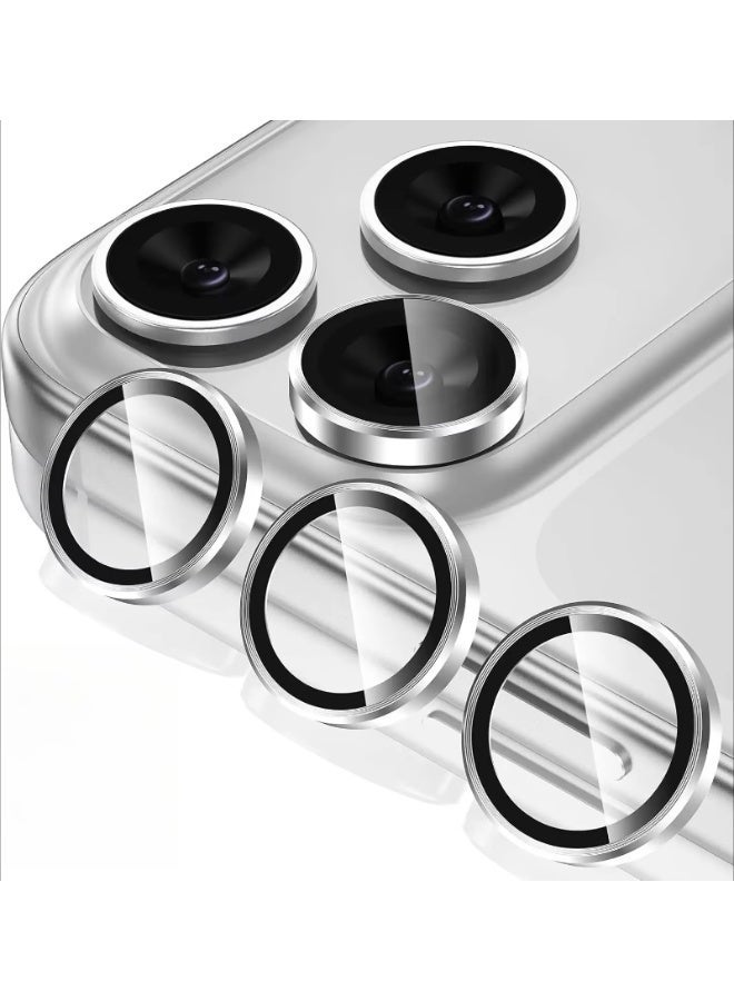 ZXING Upgraded Electroplated Sapphire AF Film Camera Lens Protector for iPhone 17 Pro Max Silver High Scratch Resistant Stain Resistant HD Clarity Precision Fit Design - Image 1