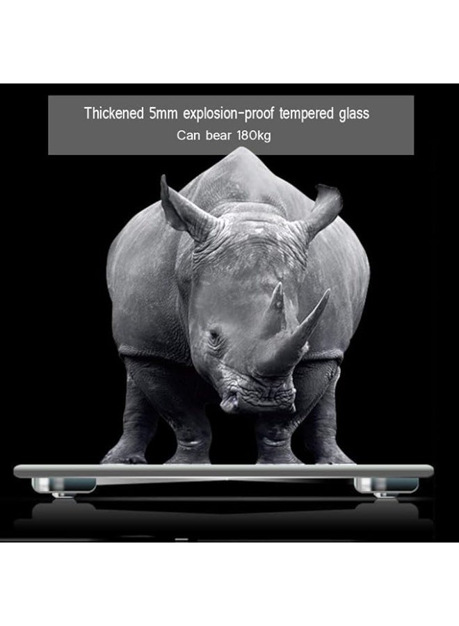 Digital Bathroom Weighing Scale – Four-Point G Sensor, Electronic Scale with 5mm Explosion-Proof Tempered Glass, 180kg Capacity - Image 5