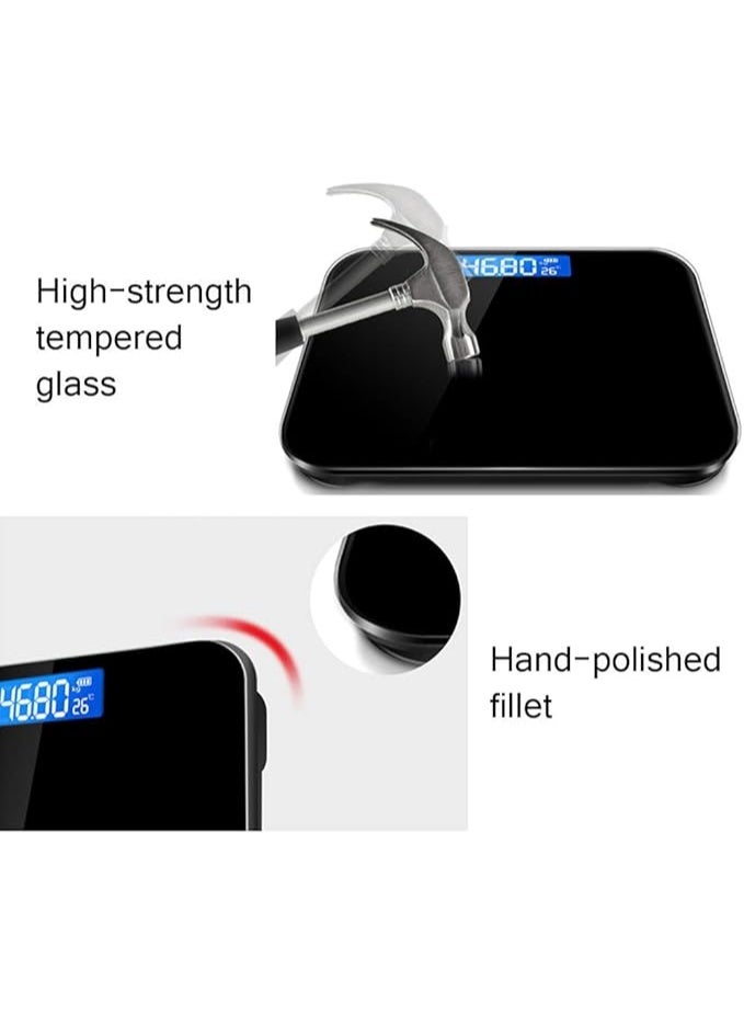 Digital Bathroom Weighing Scale – Four-Point G Sensor, Electronic Scale with 5mm Explosion-Proof Tempered Glass, 180kg Capacity - Image 3
