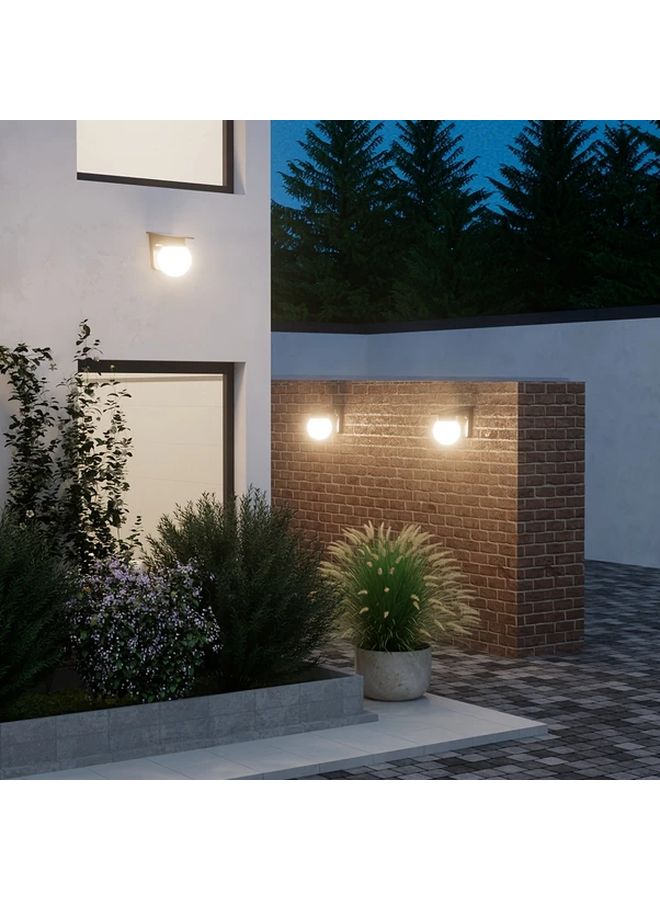 Dimmable Solar Powered LED Wall Lights Smart Auto On Off Garden Pathway - Image 5