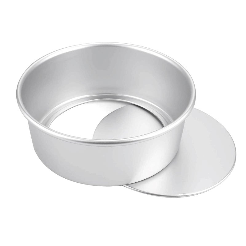 Bezall 8 Inch Round Cake Pan, Non-Stick Cake Baking Pans with Removable Bottom, Aluminum Cheesecake Pan Chiffon Cake Mould - Image 1