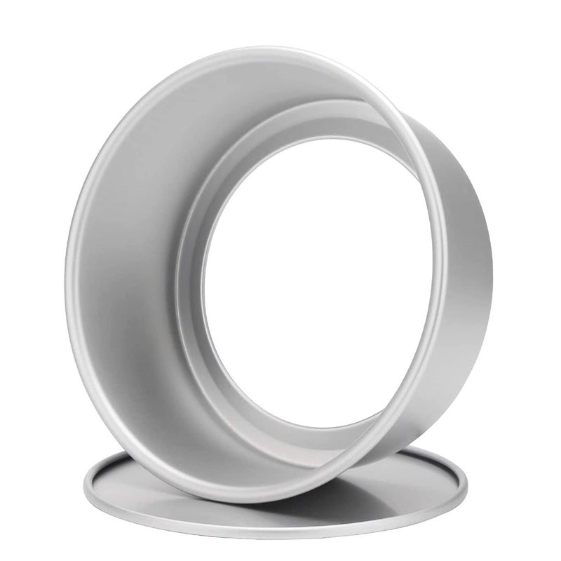 Bezall 8 Inch Round Cake Pan, Non-Stick Cake Baking Pans with Removable Bottom, Aluminum Cheesecake Pan Chiffon Cake Mould - Image 3