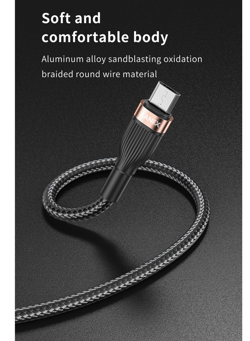 LANEX LS21CC Type-CBD cable, 1 meter, fabric, 65W, model LS21CC, supports data transfer - Image 3