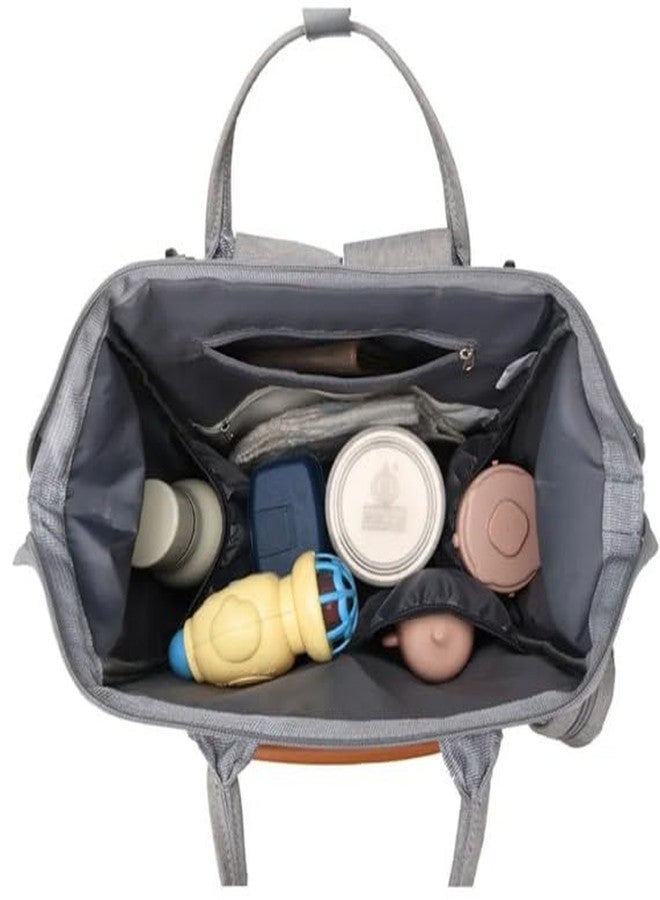 Winnies Diaper Bag for Mothers for Travel | Baby Diaper Bag Backpack with Insulated Bottle Pockets | Maternity Bags for Mother and Baby | Multi-Compartment Mother Bag (Orange) - Image 5