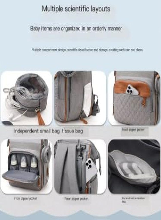 Winnies Diaper Bag for Mothers for Travel | Baby Diaper Bag Backpack with Insulated Bottle Pockets | Maternity Bags for Mother and Baby | Multi-Compartment Mother Bag (Orange) - Image 4