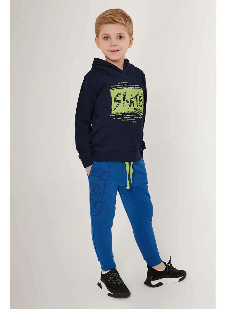 RolyPoly Skate Navy Blue Boy's Tracksuit Set