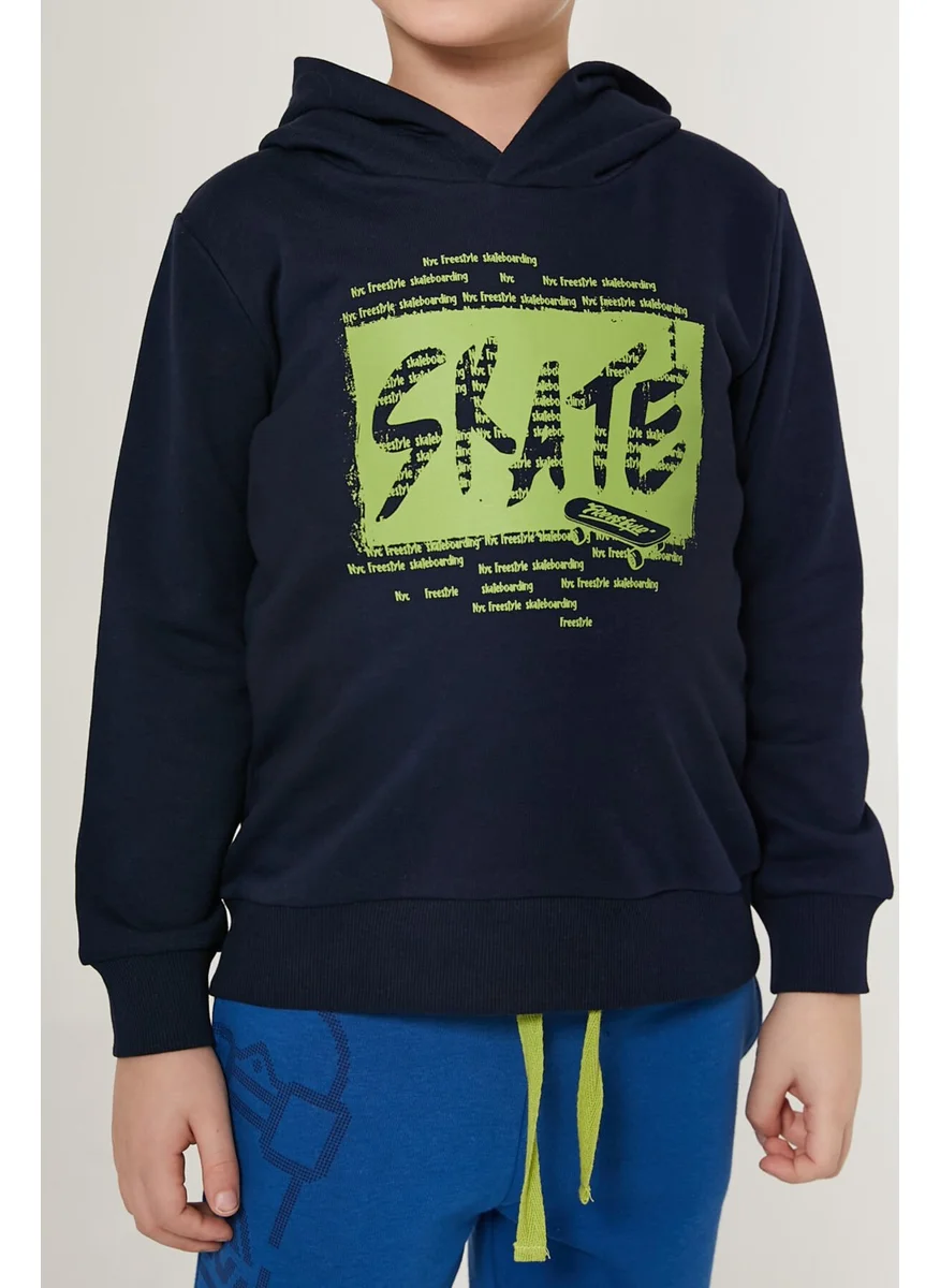 روليبولي Skate Navy Blue Boy's Tracksuit Set
