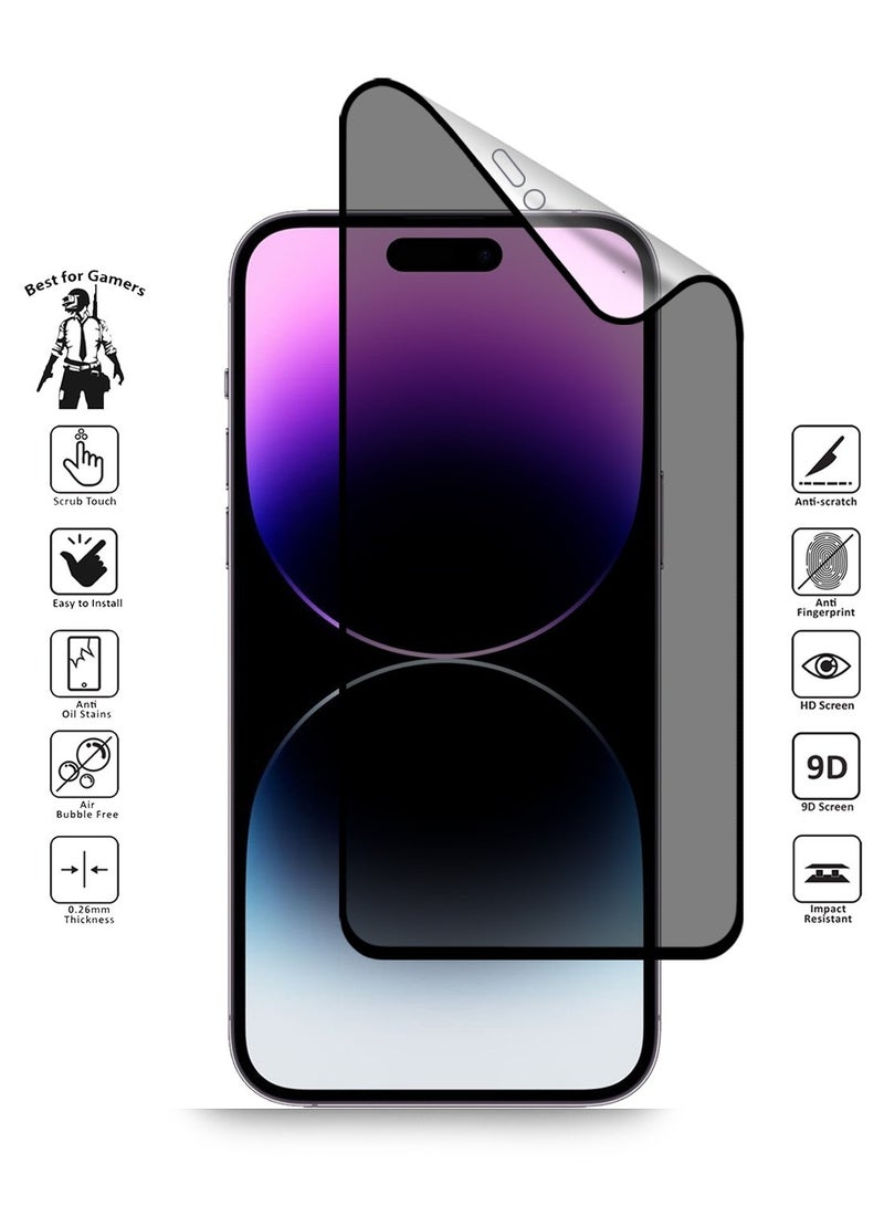 Techie حماية شاشة خصوصية سيراميك غير لامع لجهاز آبل آيفون 14 برو ماكس - Image 2