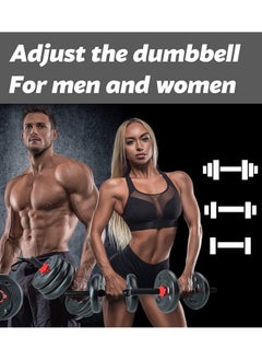 RUIYADA 20kg Dumbbells Barbell Set With Connecting Rod, Dumbbells Barbell Set, Adjustable Dumbbells Set, Adjustable Lifting Training Set for Men and Women, Body Workout Home Gym Home Heavy  - Image 5