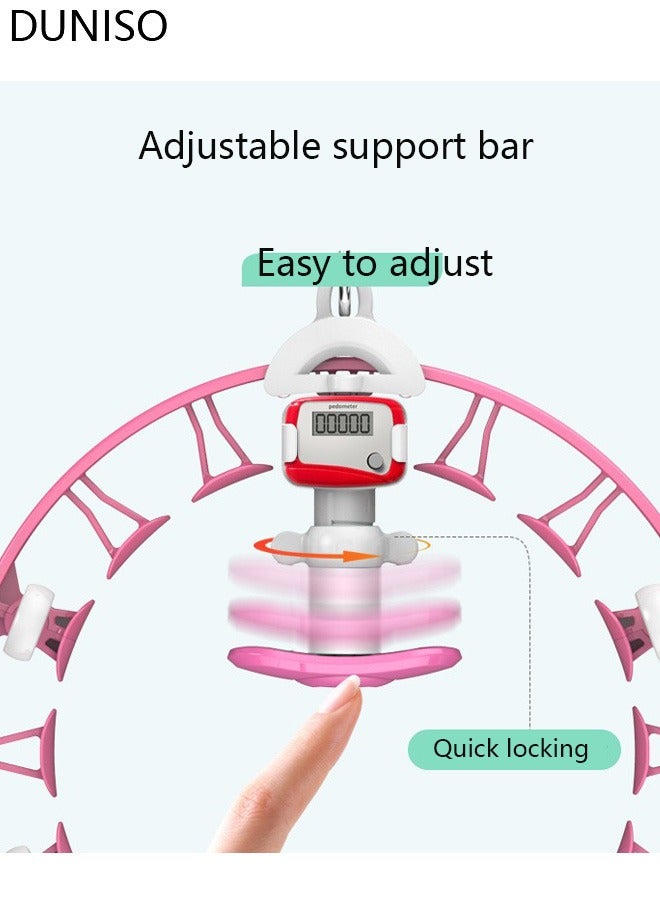 DUNISO Intelligent Weight Loss Hula Hoop, Intelligent Counting Weight Loss Hula Hoop, Fat Burning Waist Slimmer, Adjustable Slimming Hula Hoop, Weight Loss Sports Equipment  - Image 2