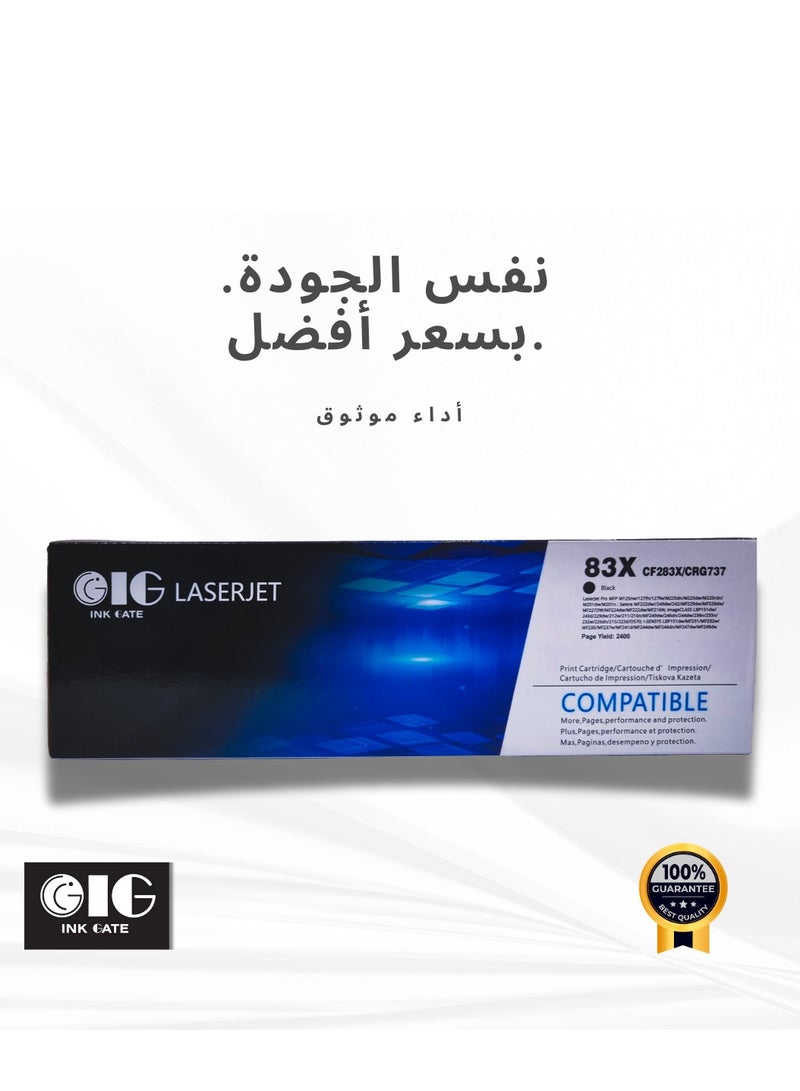 IG HP, Canon Ink Gate (IG) Compatible 35X / 85X / Canon 712 / 725 / 285A Black Toner Cartridge with Chip – Up to 3000 Pages  - Image 2