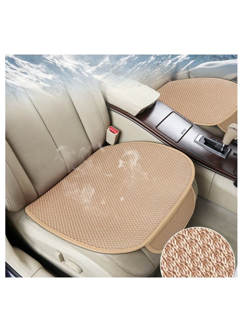 DUNISO 3PCS Auto Breathable Universal Four Seasons Car Seat Covers Luxury Include Front Car Seat Protector and Rear Car Seat Cushion Compatible with 95% Vehicle Fit for Cars Truck SUV or Vans - Image 2