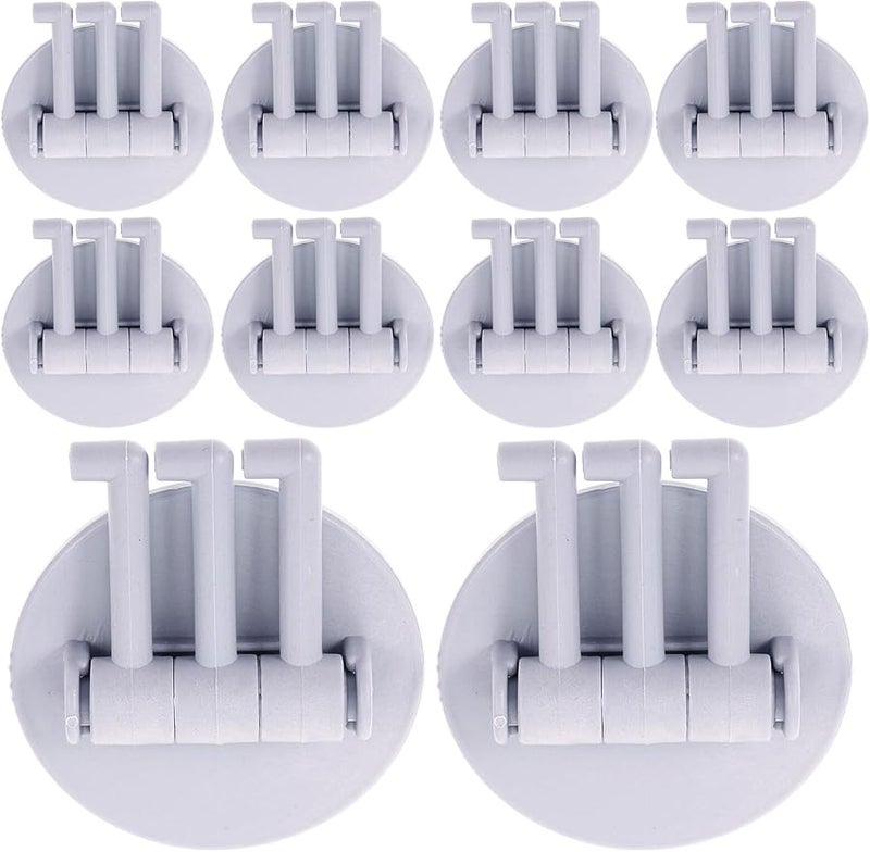 Rotating Adhesive Hooks Heavy Duty Wall Mounted Towel Robe Hangers Nordic Blue - Image 1