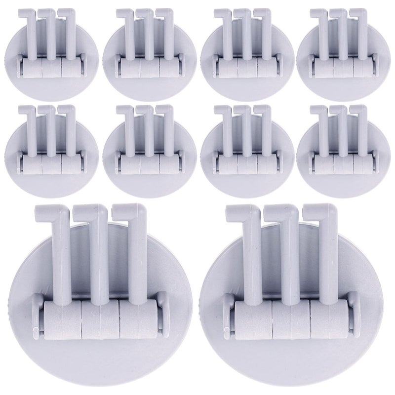 Rotating Adhesive Hooks Heavy Duty Wall Mounted Towel Robe Hangers Nordic Blue - Image 2