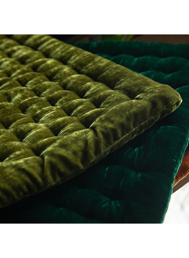 Bluejw High-end Light Luxury Bedroom Velvet Fat Mat Retro Solid Color Living Room Cushion Restaurant Cushion Handmade Square Chair Cushion Wholesale - Image 5