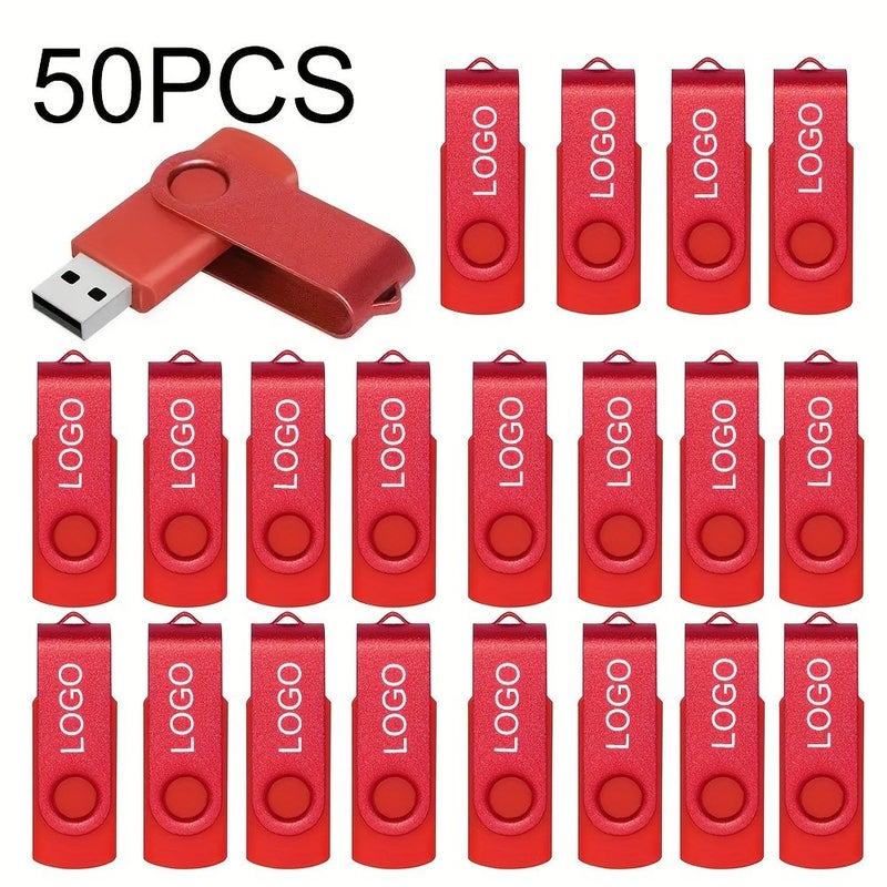 ذاكرة يو إس بي دوارة بسعة 256 ميجابايت مع شعار أصفر مخصص 50 - Image 5