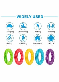 KASTWAVE Mosquito Repellent Bracelets, 5 Pack Anti Mosquito Insect Bracelets Bands, Natural DEET-Free Waterproof Wristbands for Safe Outdoor Travel Protection up to 250 Hours for Adults and Kids  - Image 3