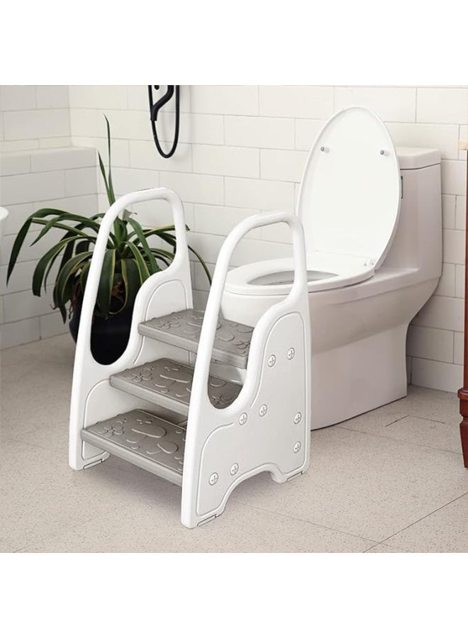 TAPIT Toddler Step Stool,Adjustable Kids Ladder,Kids Standing Tower for Kitchen Counter Bathroom Sink Toilet Potty Training,Children Learning Helper Stool with Safety Handles & Non-Slip Pad - Image 1