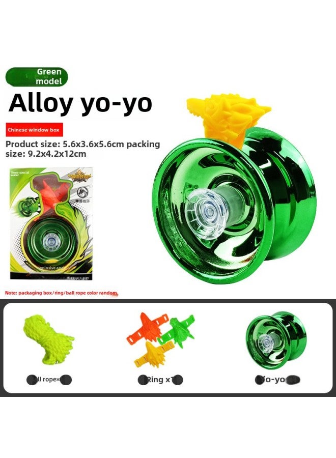 Yo-Yo Children's Entry Live Sleep Automatic Cycler Upgrade Alloy Yoyo Ball-Color: Red Upgraded Alloy Version Yo-yo (ring + Colorful Rope) - Image 3