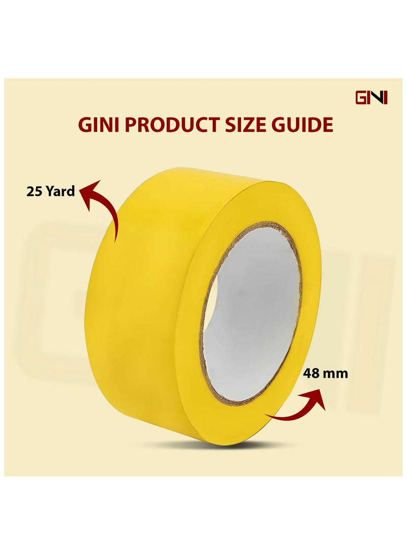 جيني شريط لاصق جيني لتحديد الأرضيات، أصفر، 48 مم، 25 ياردة - Image 2
