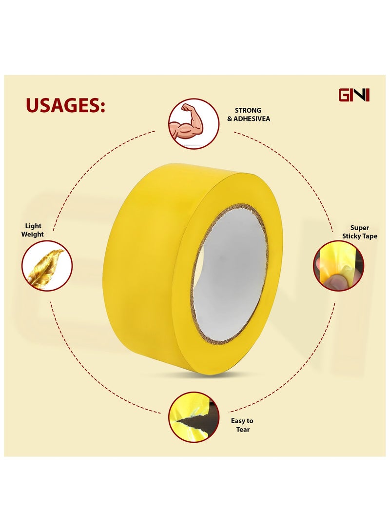 جيني شريط لاصق جيني لتحديد الأرضيات، أصفر، 48 مم، 25 ياردة - Image 4