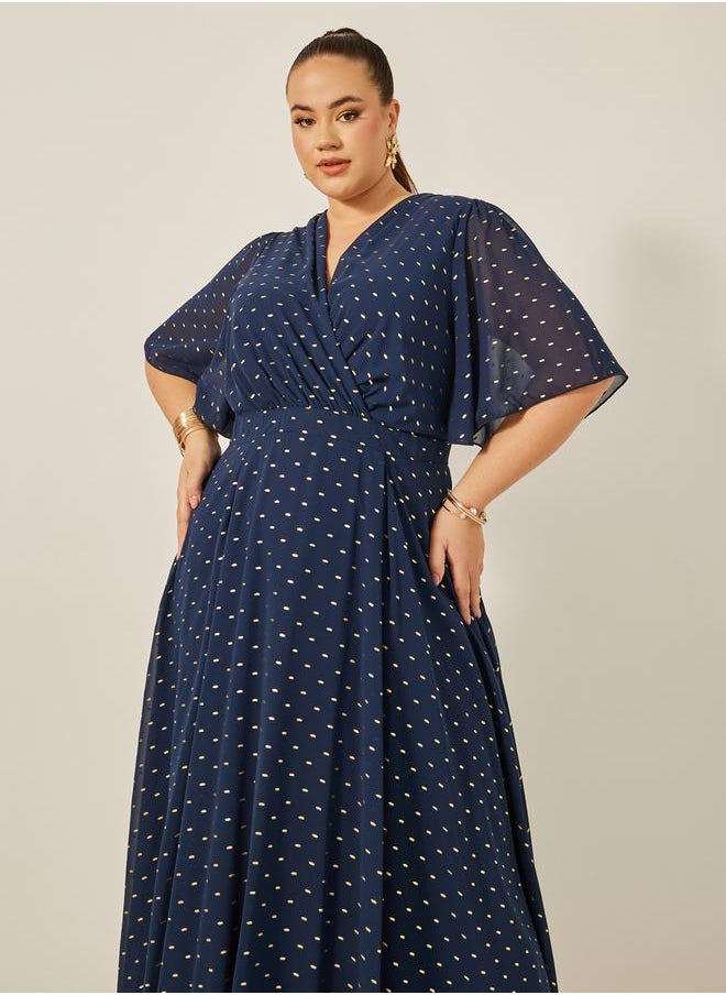 Styli Polka Dot Maxi Dress  - Image 3