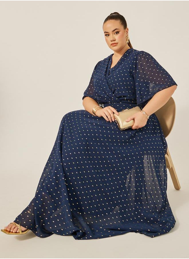 Styli Polka Dot Maxi Dress  - Image 1