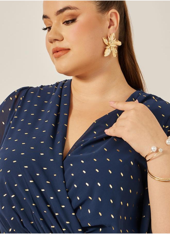 Styli Polka Dot Maxi Dress  - Image 4