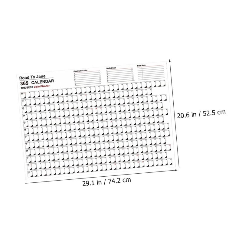 2024 Multipurpose Wall Calendar 365 Day Decorative Planner Poster For Home And Office - Image 3