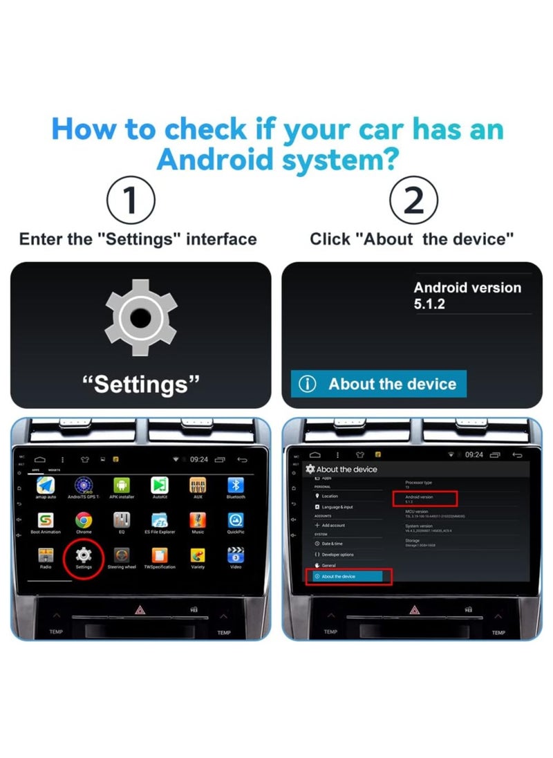SYOSI - CarPlay Dongle Adapter, Only for Car with Android Head Unit System 4.4.0+, New Upgrade Version, Built-in APK App, Support Wired/Wireless CarPlay, Wired/Wireless Android Auto, Online Upgrade etc. - Image 1