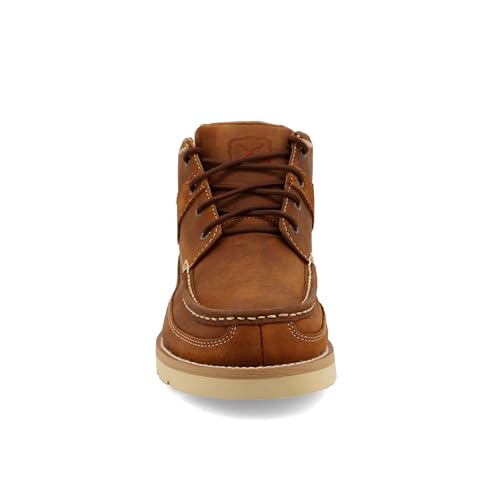 Twisted X Men's 4" Wedge Sole Boot, Round Toe, Oiled Saddle, 11.5 M - Image 5
