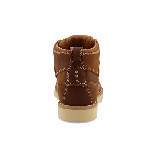 Twisted X Men's 4" Wedge Sole Boot, Round Toe, Oiled Saddle, 11.5 M - Image 3