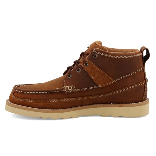 Twisted X Men's 4" Wedge Sole Boot, Round Toe, Oiled Saddle, 11.5 M - Image 2