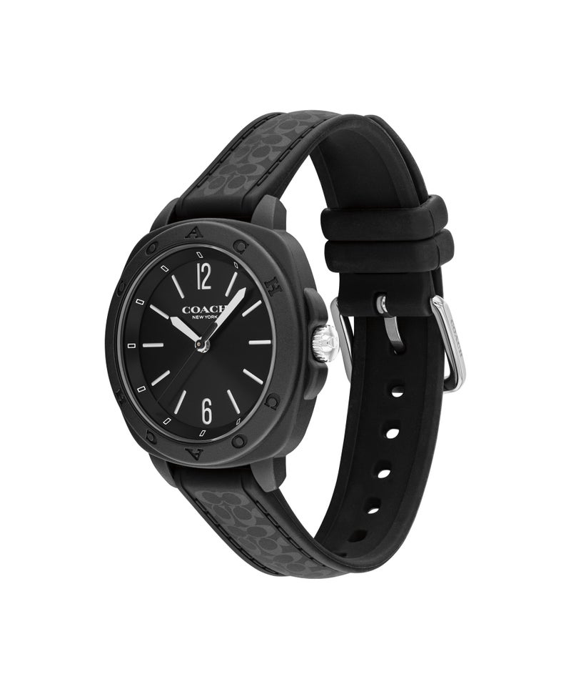 COACH ساعة نسائية سوداء من تونو أنالوج بحافظة TR90 - Image 1