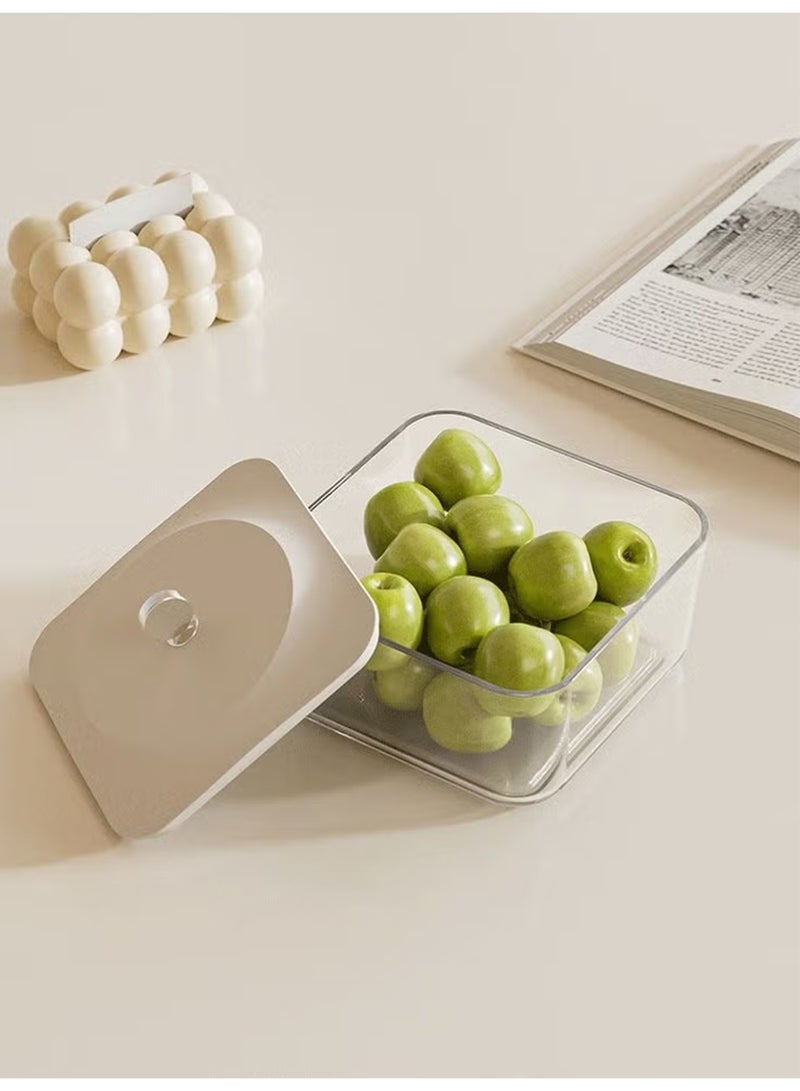 Vonqu Elegant Creamy White Serving Tray Set with 2 Lidded Nut Containers & Dessert Plates - Multi-Purpose Snack Organizer for Fruits, Nuts, Sweets | Ideal for Home Hospitality, Parties, Festive Gifts, Dates - Image 3